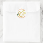 Peace on Earth Magnet ラウンドシール (バッグ)