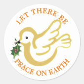 Peace on Earth Magnet ラウンドシール (正面)