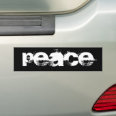 PEACE on earth not war warmonger deep-state バンパーステッカー (車上)