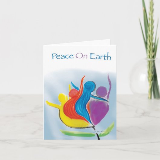 Peace on Earth notecard絵画、by Brad Hines シーズンカード (正面)