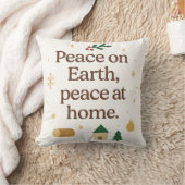 Peace on Earth, Peace at Home – Cozy Christmas  クッション (ブランケット)