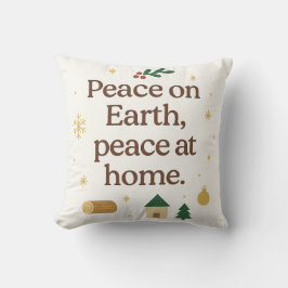 Peace on Earth, Peace at Home – Cozy Christmas  クッション