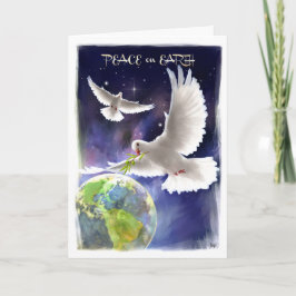 Peace on Earth. Peace Dove Holiday Cards シーズンカード