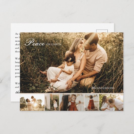 Peace on Earth-Photo数々のクリスマスポストカード シーズンポストカード (正面/裏面)