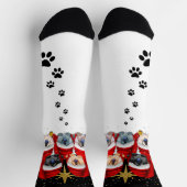 PEACE ON EARTH Rough Chowクルーソックス ソックス (上部)