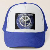 Peace on Earth Trucker Hat キャップ (正面)