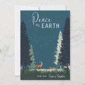 Peace on Earth Woodland Evergreen Forest  シーズンカード (正面)