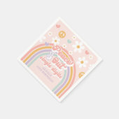 Peace Out シングル数字 10歳の誕生日 スタンダードカクテルナプキン (角)