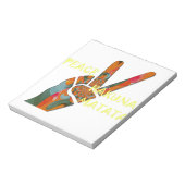 Peace Out:ハクナ・マタタ・ビベス徴候 ノートパッド (回転)