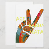 Peace Out：ハクナ・マタタ・ビベス徴候 便箋 (正面/裏面)