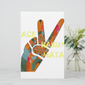 Peace Out：ハクナ・マタタ・ビベス徴候 便箋 (スタンド正面)