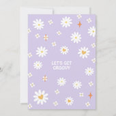 Peace Out 独身の Digits Groovy 10誕生日 招待状 (裏面)