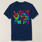 Peace Out 独身の Digits Im 10 Tye Dye 10th Day ( Tシャツ (デザイン正面)