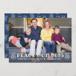 Peace Out 2023 Navy Happy New Year おもしろい Photo シーズンカード