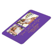 Peace Out 2 Photo 2022卒業のお知らせPurple マグネット (左側)