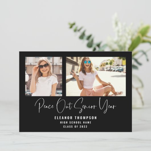 Peace Out 2 Photo Script 2022黒卒業An 案内状 (スタンド正面)