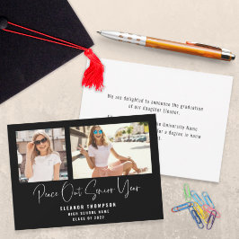 Peace Out 2 Photo Script 2022黒卒業An 案内状