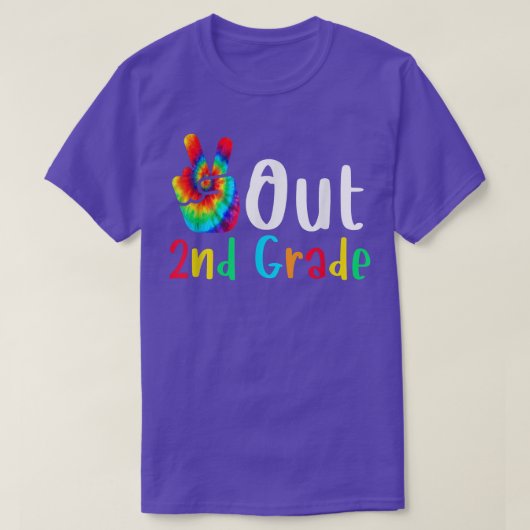 Peace Out 2nd Grade Graduation Last Day Of School  Tシャツ (デザイン正面)