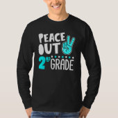 Peace Out 2nd Grade Graduation Last Day School Boy Tシャツ (正面)
