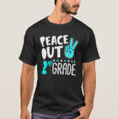 Peace Out 2nd Grade Graduation Last Day School Boy Tシャツ (正面)
