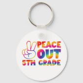 Peace Out 5年生絞り染め最終日5年生 キーホルダー (正面)