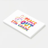 Peace Out 5年生絞り染め最終日5年生 ポストイット (アングル)