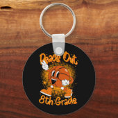 Peace Out 8th Eighth Grade Graduation Last Day Of  キーホルダー (正面)