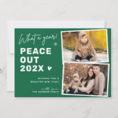 Peace Out Goodbye 2024 Happy New Year 2写真 シーズンカード (正面)