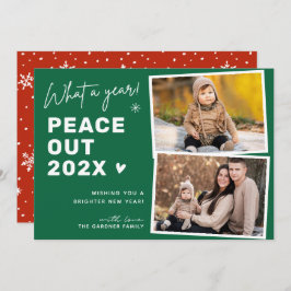 Peace Out Goodbye 2024 Happy New Year 2写真 シーズンカード