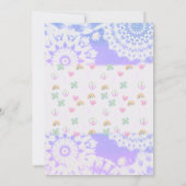 Peace Out Groovy絞り染め10th誕生日パーティー 招待状 (裏面)