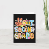 Peace Out Second Grade Cute Groovy Last Day Of 2nd カード (正面)