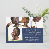 Peace Out Senior Year卒業写真招待状 招待状 (スタンド正面)