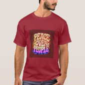Peace Over People | Luxury Mental Health T-Shirt | Tシャツ (正面)