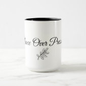 Peace Over Pressure – Calm Morning Minimal Mug マグカップ (中央)