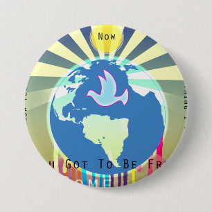 Peace Over The World Sony ATV Lyrics 缶バッジ