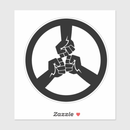 Peace Over Warステッカー シール (シート)