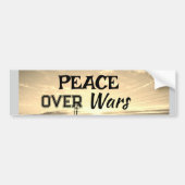 Peace over Wars Bumper Sticker バンパーステッカー (正面)