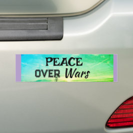 Peace over Wars Bumper Sticker バンパーステッカー