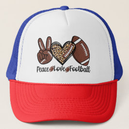Peace Peace Love Football USA – Patriotic Sports キャップ