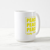 Peace Peace Peace Pretty Please コーヒーマグカップ (正面右)