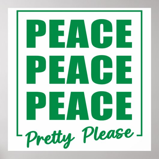 Peace Peace Peace Pretty Please ポスター (正面)
