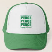 Peace Peace Peace Pretty Please Trucker Hat キャップ (正面)