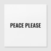 Peace please white black文字ミニマリスト (正面)