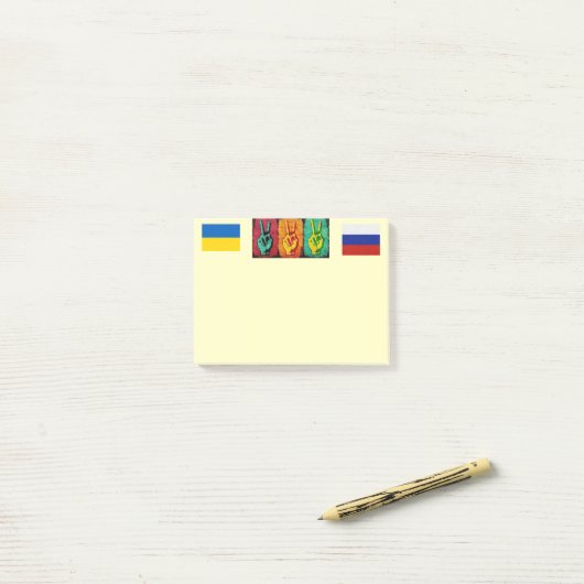 Peace Post-It Notes ポストイット (デスク上)