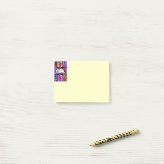 Peace Post-It Notes ポストイット (デスク上)