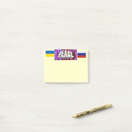 Peace Post-It Notes ポストイット (デスク上)