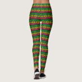 Peace Power - Rasta Freedom - Reggae Yoga Leggings レギンス (裏面)