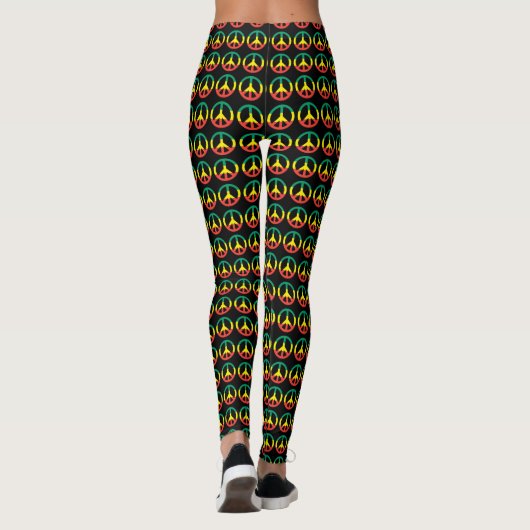 Peace Power - Rasta Roots - Reggae Yoga Leggins レギンス (裏面)