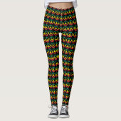 Peace Power - Rasta Roots - Reggae Yoga Leggins レギンス (正面)