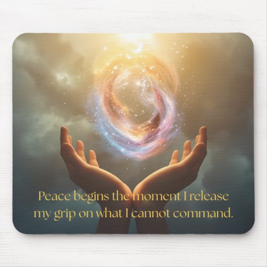 Peace Quote Mousepad マウスパッド (正面)